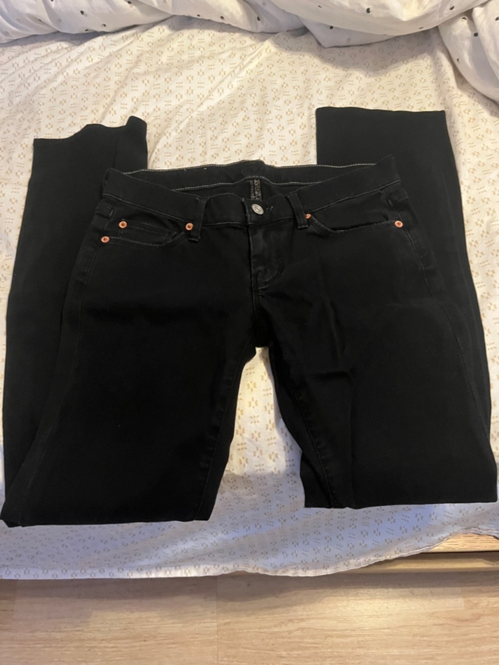 7 For All Mankind Black Skinny Jeans